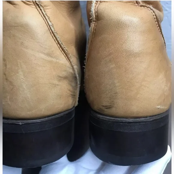 Unbranded Men's Packer Logger Boots Tan Brown Leather Size 10.5D - Picture 7 of 15